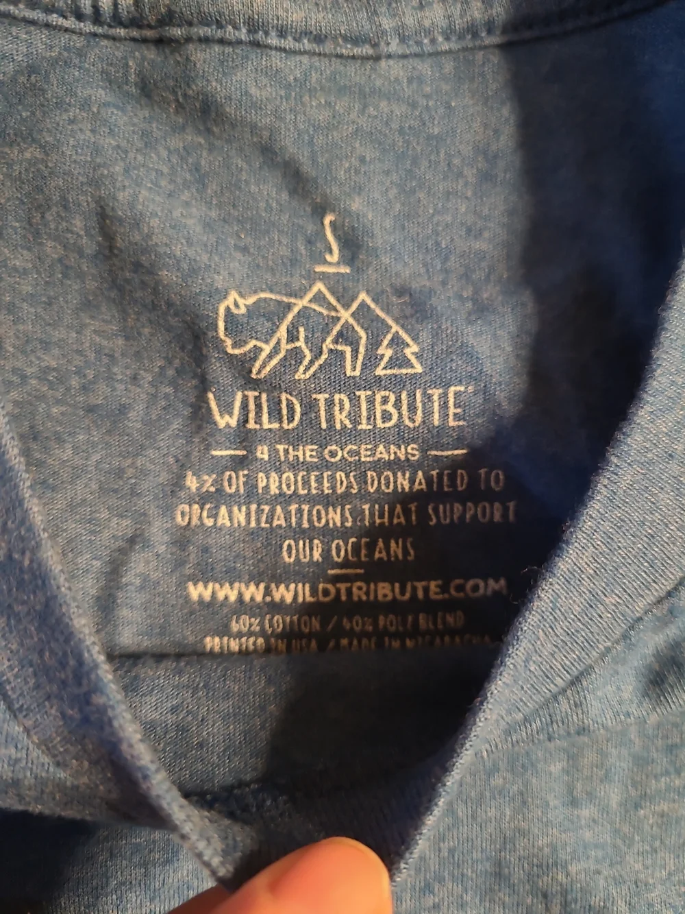 Wild Tribute San Diego Surf Van Graphic Tee - Heather Blue Size Small Unisex